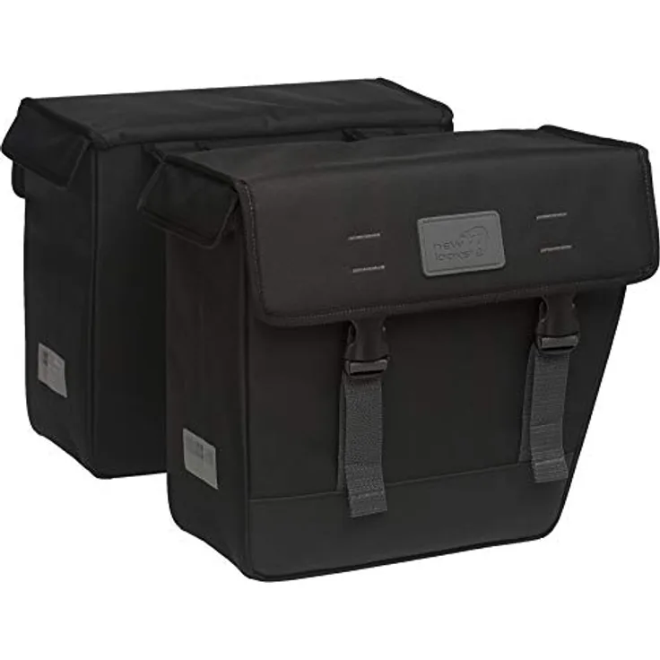 New Looxs Origin Double Hybrid Gepäckträgertasche, Black, 36 x 33 x 15 cm