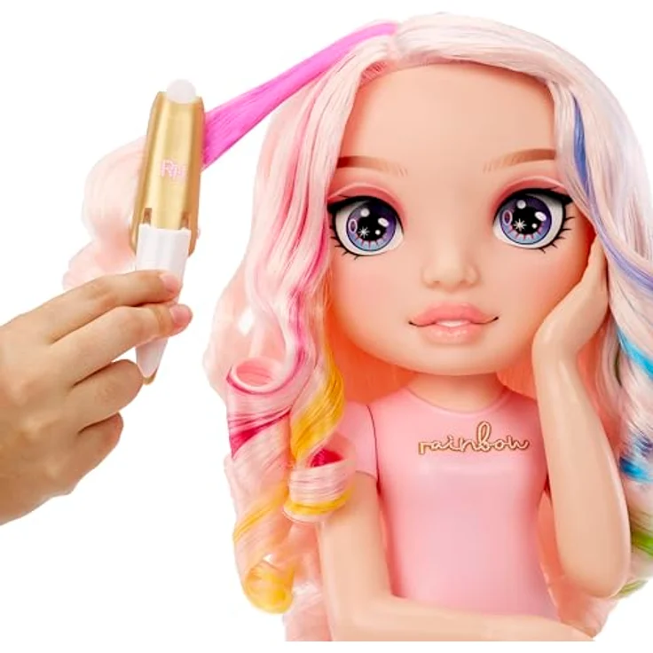 Rainbow High Bella Styling Head Playset, Frisier- & Schminkkopf mit 4-in-1 Spielmöglichkeit, geeignet für Haarstyling und Nail Art - Preisvergleich – Bild 6