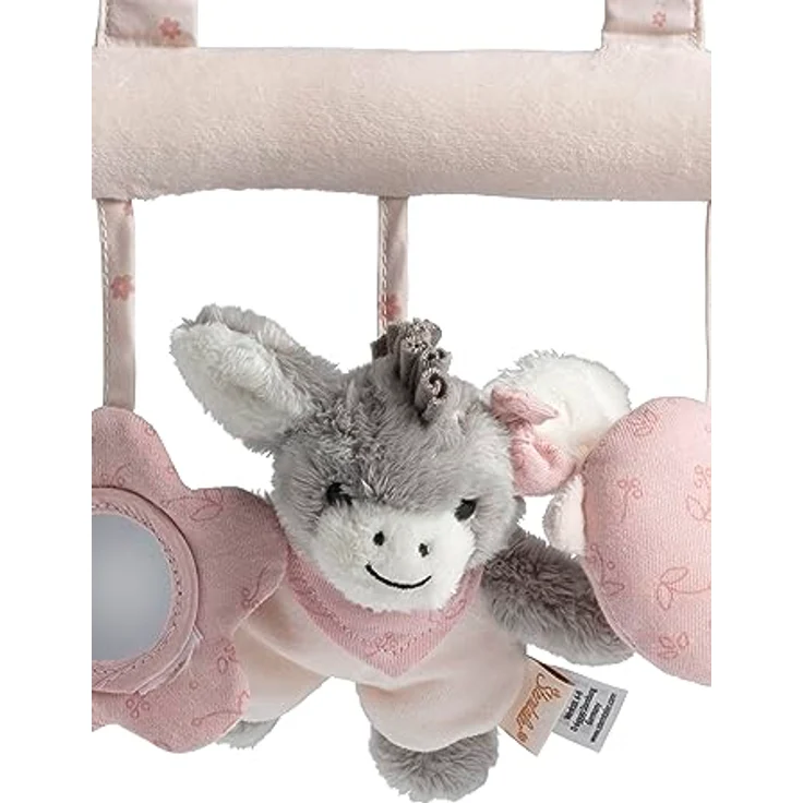 Sterntaler® Greifspielzeug Emmi Girl, Plüschspielzeug zum Aufhängen mit Rassel, Esel und Spiegelfolie – Bild 4