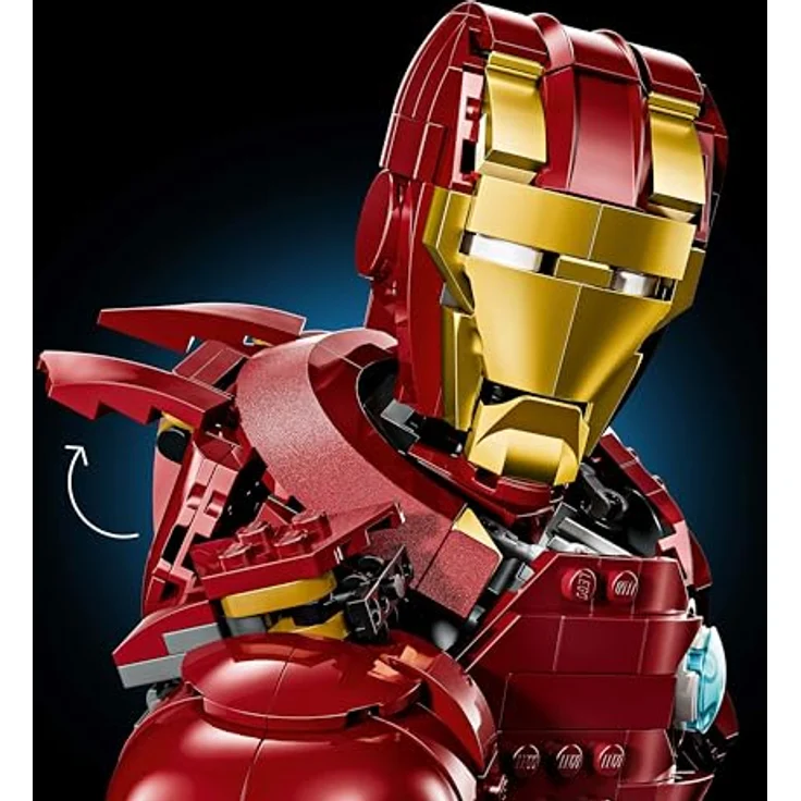 LEGO Marvel 76327, Iron Man MK4 Büste, 436-teilig, 17 cm hoch, für Erwachsene – Bild 5