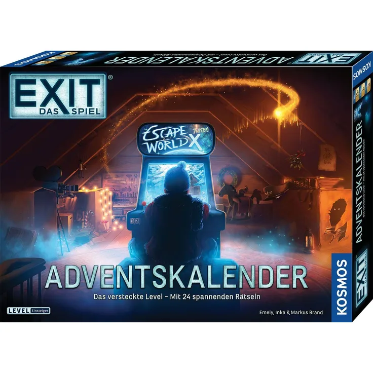 EXIT® - Das Spiel - Adventskalender: Das versteckte Level, 24-tägiger Escape-Room-Spaß mit Rätsel-Karten und geheimem Zusatzmaterial