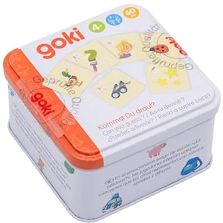 goki 56310 - Kartenspiel Kommst Du Drauf? – Kreatives Ratespiel für Kinder und Erwachsene – Pappe, 60er Set, ab 4 Jahre – Bild 3