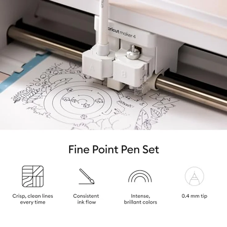 Cricut Ultimate Stifte-Set, feine Spitze (0,4 mm), 30 Stück in verschiedenen Farben – Bild 2