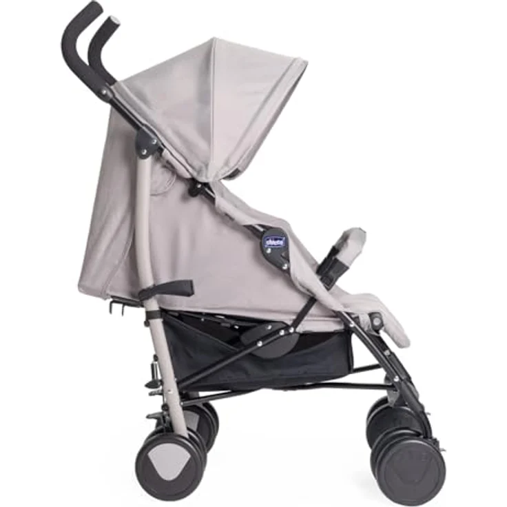 Chicco Echo Light Kinderwagen, Buggy von 0 Monaten bis 22 kg, verstellbare Rückenlehne, geräumiger Sitz, Stoßstangenmanschette, faltbarer Regenschirm, Zwillingsbremsen und schwenkbare Vorderräder – Bild 4