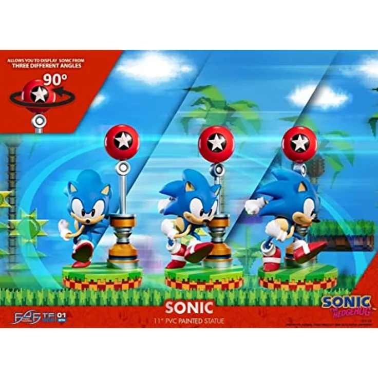 First4Figures F4F Sonic The Hedgehog: Sonic PVC Statue (26cm) (SNTFST) - Preisvergleich – Bild 4