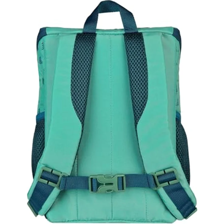 Scooli Mini-Me Kindergartenrucksack, Bobby Bär, Grün und Blau, 8 Liter Volumen, höhenverstellbare Tragegurte, abnehmbarer Brustgurt – Bild 3