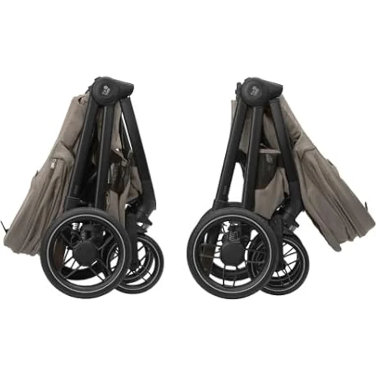 Maxi-Cosi Oxford Baby Kinderwagen, 0–4 Jahre, 0–22 kg, kompakt zusammenklappbar, sanfte Federung, 3 Liegepositionen, 10 kg Aufbewahrungskorb, Twillic Truffle – Bild 3