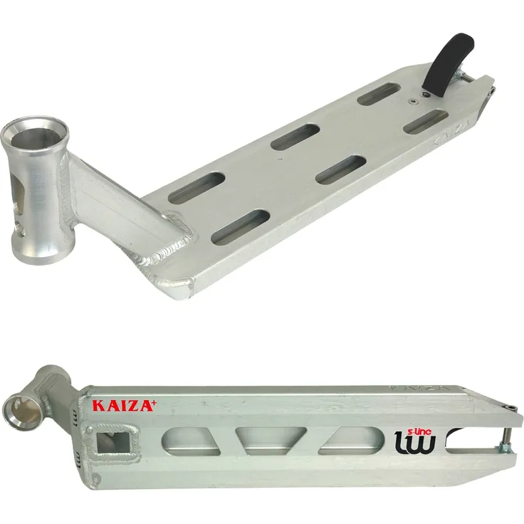 Longway Scooters Longway Kaiza V4 Stunt-Scooter Deck 480mm 1085g Raw, Aluminium, Park-orientiert, leichtgewichtig