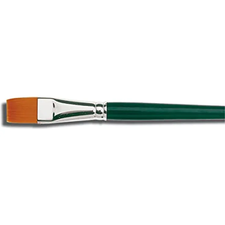KREUL 721110 - Universalpinsel Basic Synthetics, für Kunst, Hobby, Schule und Großverbraucher, Besatz aus feinem Nylonhaar, flach, Größe 10