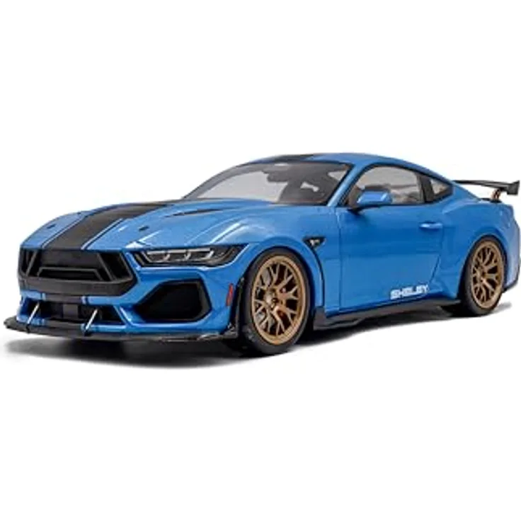 Solido 1:18 Shelby Mustang Super Snake, detailgetreues Spielzeugauto in Blau mit robustem Design