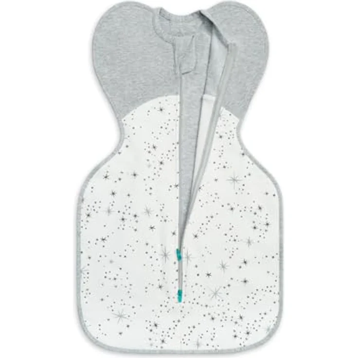 Love To Dream Pucksack, Baby Erstausstattung Neugeboren (2,2-3,8kg), Arme hoch Position, zweiweg-Reißverschluss, Schlafsack Weiß, ideal für milde Temperaturen 18-24°C – Bild 2