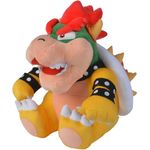 Simba Kuscheltier Super Mario Bowser Plüsch, 27 cm - Kuschelweich, für Super Mario Fans, grimmiges Gesicht