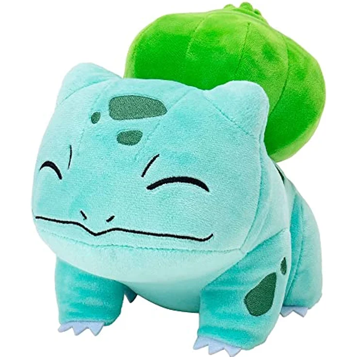 Pokémon Bulbasaur Schlafender Plüsch, 12,7 cm, Premium-Plüsch, Mehrfarbig, offiziell lizenziert – Bild 1