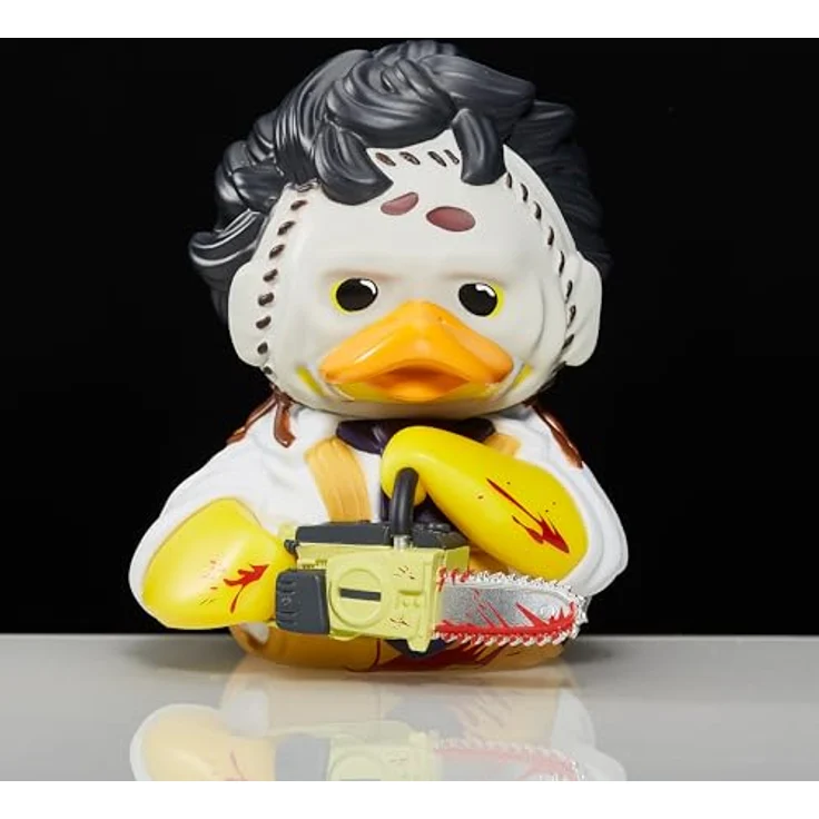 TUBBZ Boxed Ausgabe Lederface Sammel-Vinyl-Gummientenfigur - Offizielles Texas Chainsaw Massacre Merchandise, 9 cm groß in Display-Box – Bild 3