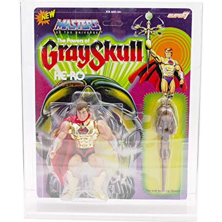 Morax 6er Set Acryl Cases Aufbewahrungsboxen für Motu Hero Spielfiguren von Super 7, transparent, 31 x 25 x 7 cm – Bild 3
