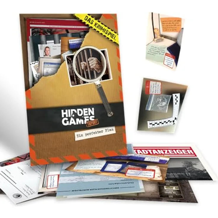 Hidden Games Tatort - Perfekter Plan - Realistisches Krimispiel für 1-6 Personen, multimediales Escape Room Erlebnis, ab 14 Jahren, 1,5 - 2,5 Stunden Spielzeit