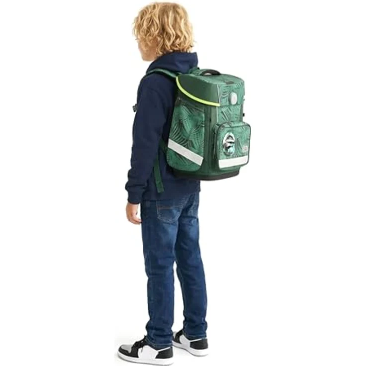 SCHOOL-MOOD Champion Maxx Pro Schulranzen-Set 6-teilig, höhenverstellbar für Grundschule 1.–4. Klasse, 22 L, ca. 1,1 kg, Motiv Daniel (Dinosaurier), Modell 2026 – Bild 2