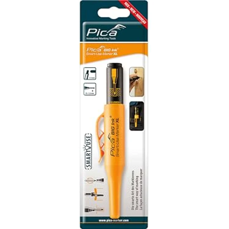 Pica BIG Ink Smart-Use Marker XL 170/46/SB, Permanentmarker mit 2-4 mm Spezialspitze, schwarz – Bild 2