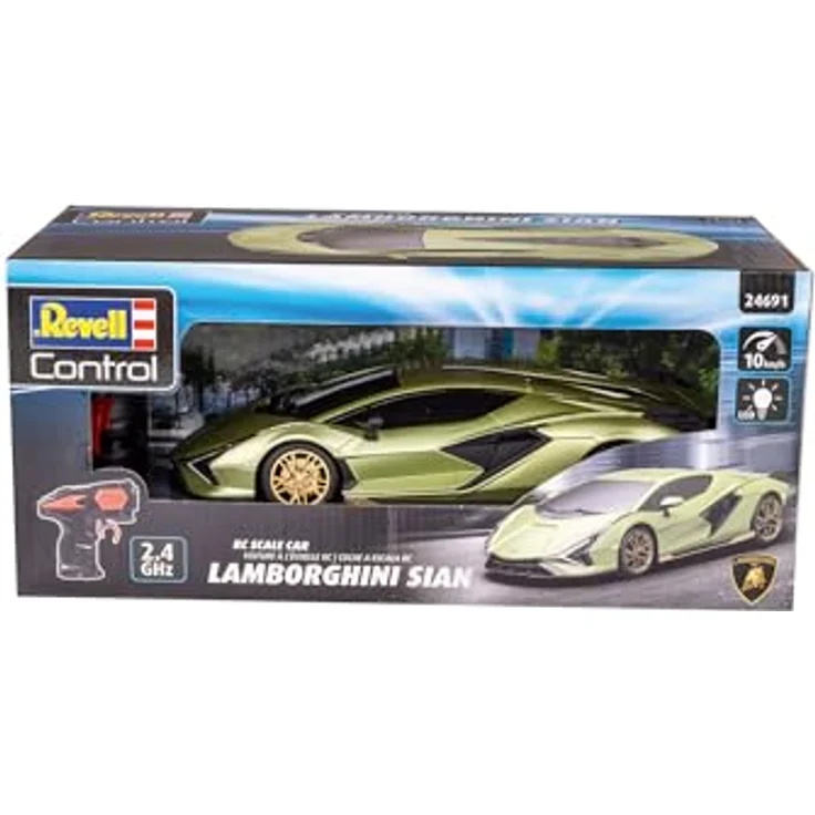 Revell Control RC Scale Car Lamborghini Sián, Maßstab 1:24, LED-Frontbeleuchtung, Hybridtechnologie, 10 km/h, 205 mm, ab 8 Jahren – Bild 2