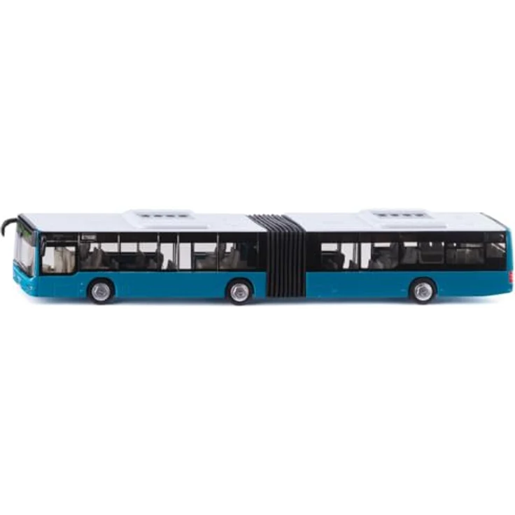Siku SIKU SUPER Gelenkbus, MAN Modellfahrzeug in türkiser Lackierung mit detailliertem Innenraum und Stickerbögen – Bild 1