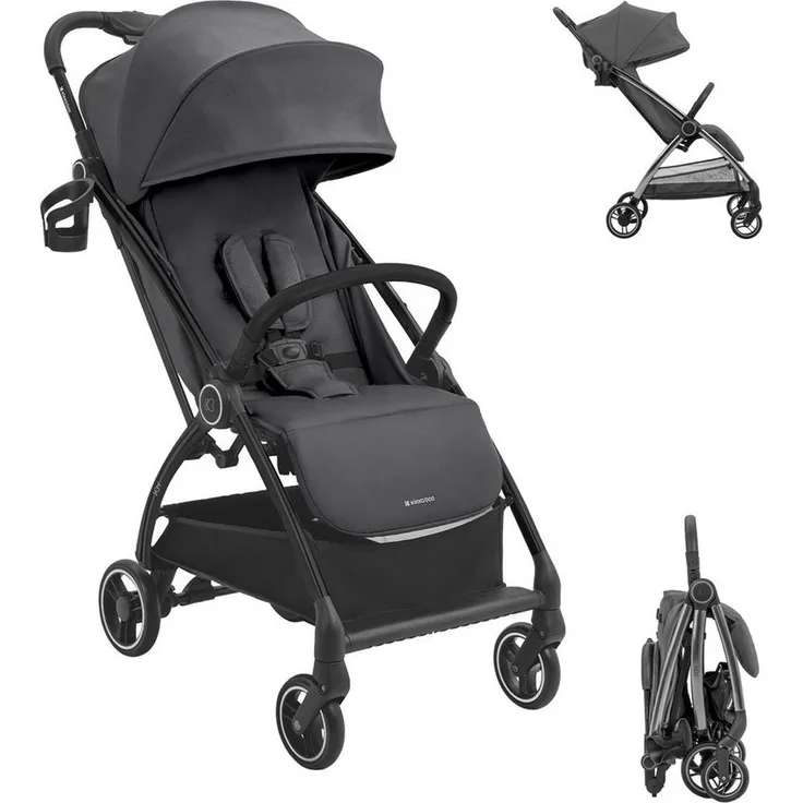 Kikkaboo Kinder-Buggy Kinderwagen Joy, bis 22 kg, Rückenlehne verstellbar, faltbar, blau