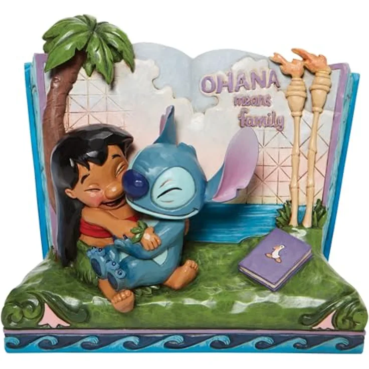 Enesco Disney Lilo & Stitch Storybook Figur, Sammelfigur aus der Disney Traditions Kollektion