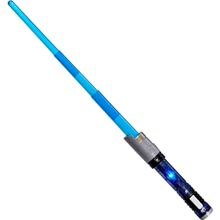 Star Wars Lightsaber Forge Kyber Core Ezra Bridger, individualisierbares elektronisches Lichtschwert mit leuchtender blauer Klinge und Kyberkristall-Effekt