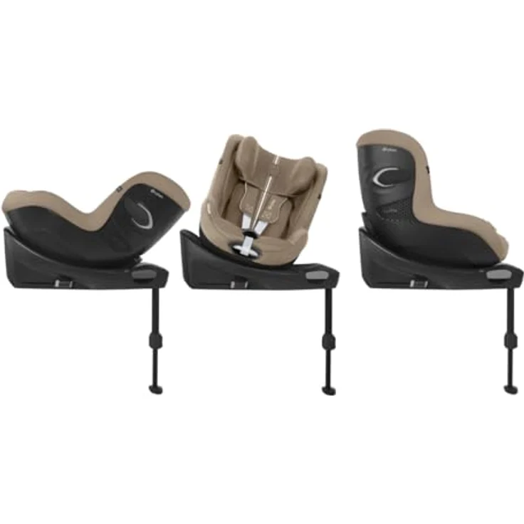 Cybex Sirona Gi Plus i-Size, Reboard Kindersitz mit 360° Drehung und Luftzirkulation, Modell 2025, Almond Beige – Bild 9