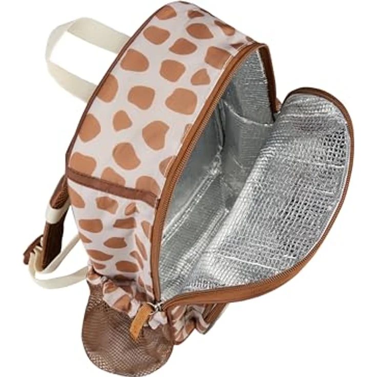 Sterntaler Mini-Rucksack Giraffe Kaya, Kindergartentasche mit Kühlfunktion, gelb, wasserabweisend, reflektierenden Elementen und Namensschild – Bild 5