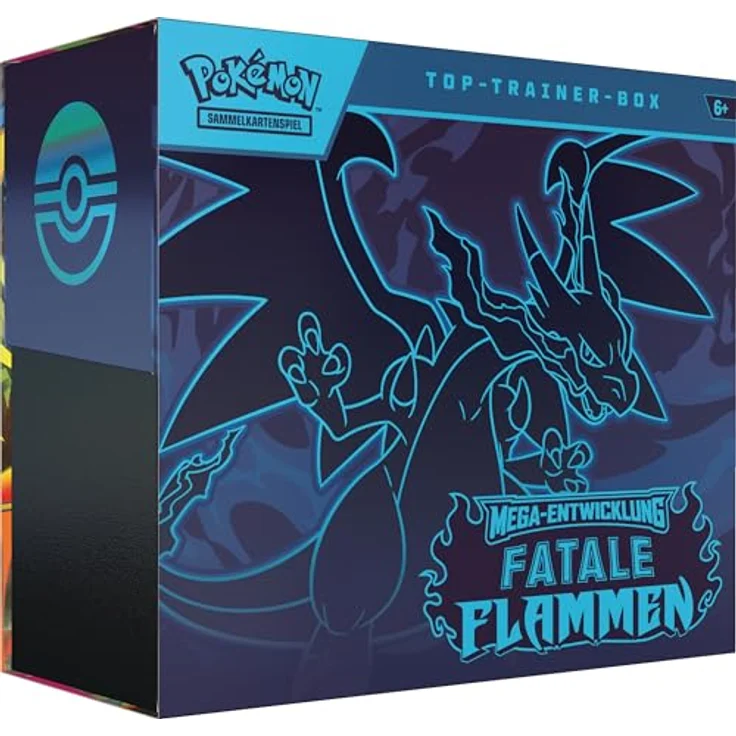 Pokémon PKM ME02 Top-Trainer-Box, Sammelkartenspiel mit 9 Boosterpacks und holografischer Promokarte, schwarz – Bild 1