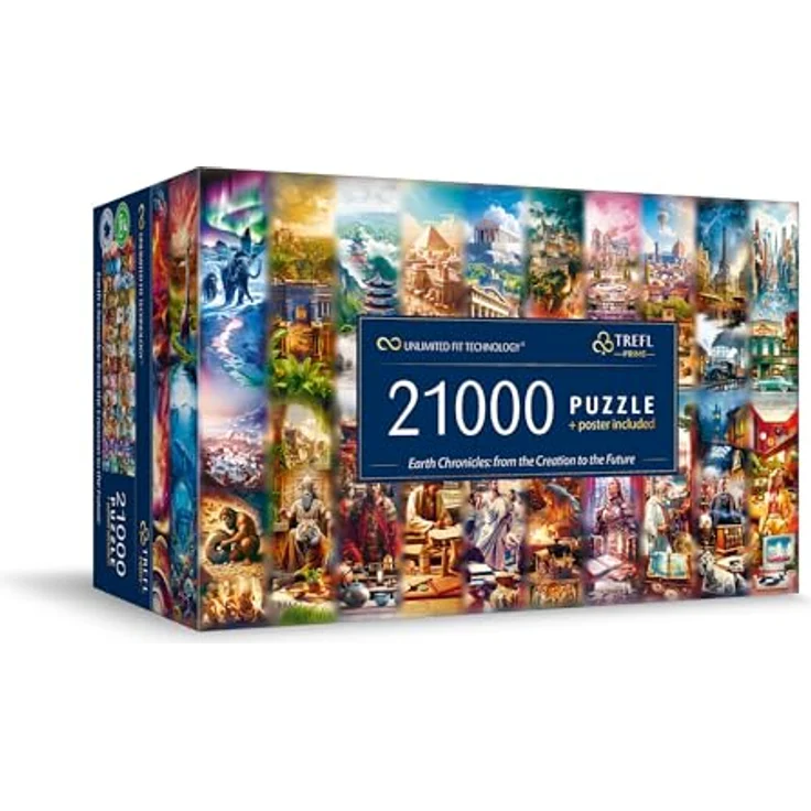Trefl Prime - Puzzle UFT, Earth Chronicles: from The Creation to The Future - 21000 Elemente, Riesengroßes Puzzle, FSC-zertifiziert, für Erwachsene und Kinder ab 12 Jahren – Bild 1
