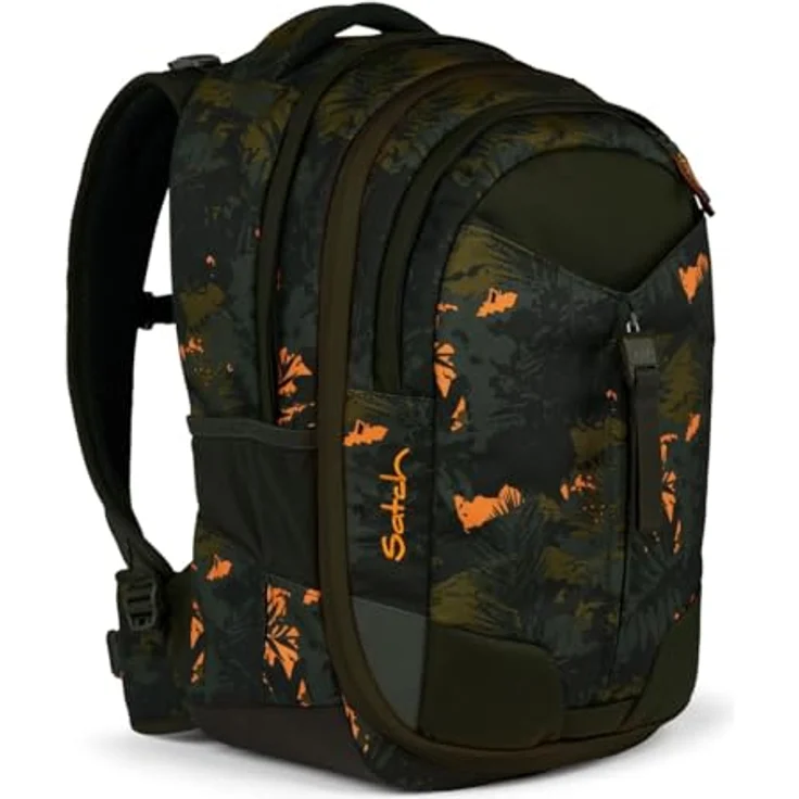 satch Match Schulrucksack Jurassic Jungle Einzeln, Ergonomisch, Reflektierend, 2 Hauptfächer, 1 Organizerfach – Bild 2