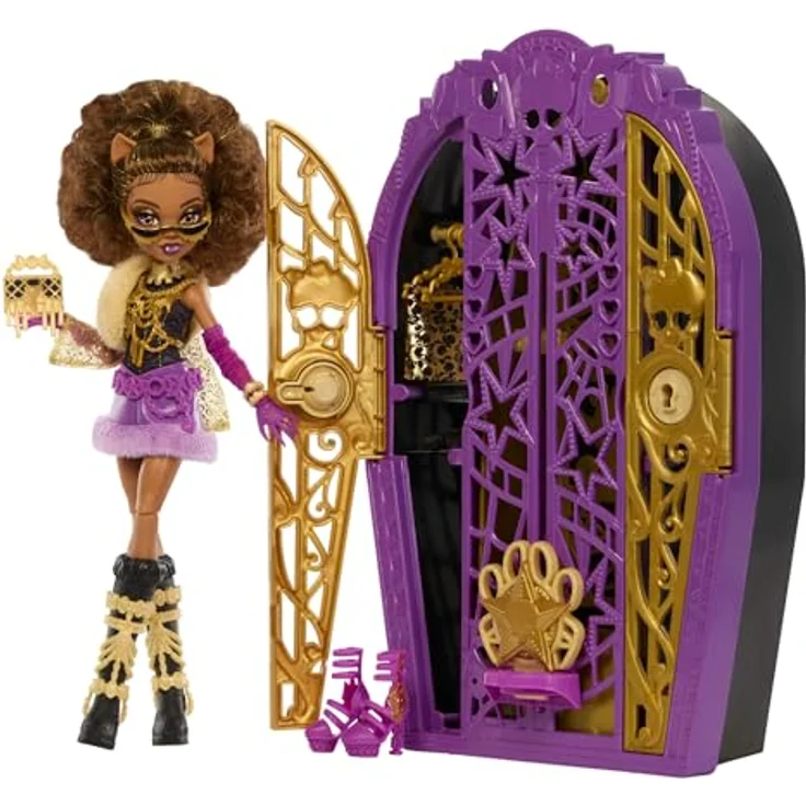 MonsterHigh™ Anziehpuppe Verborgene Schätze Clawdeen, mehr als 19 modische Überraschungen, inkl. Lupenschlüssel zur Schatzsuche, voll beweglich – Bild 1