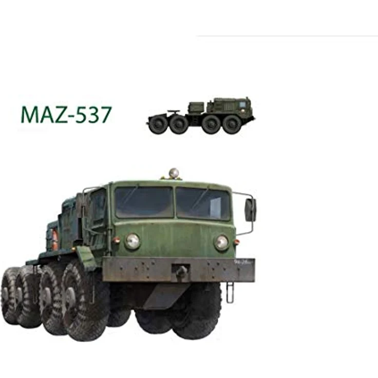 Takom Russian Army Tractors KZKT-537L & MAZ537, Modellbausatz mit präzisen Nachbildungen und flexibler Gestaltungsmöglichkeiten – Bild 3