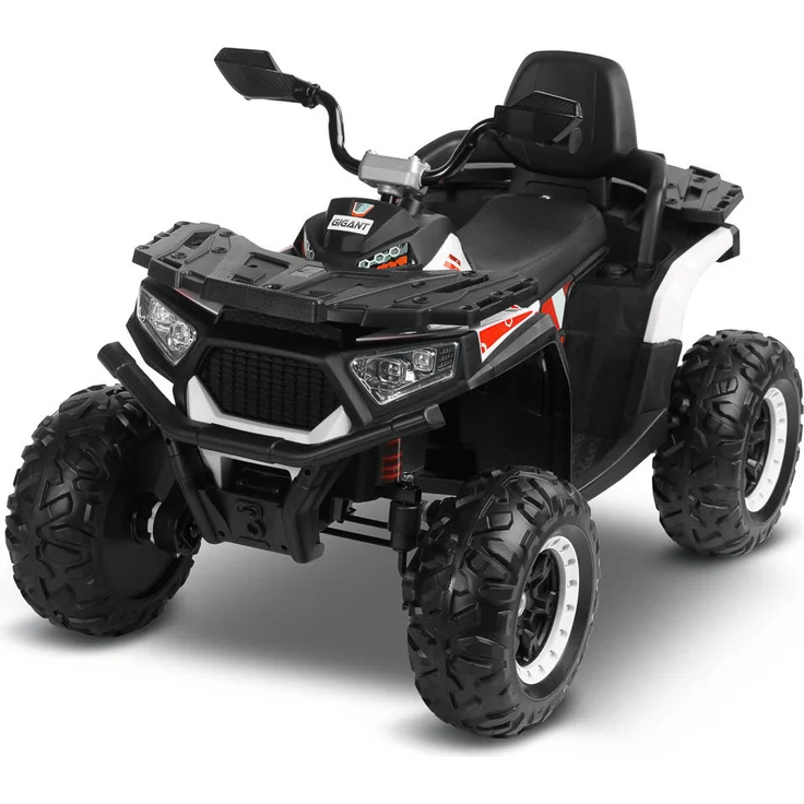 TOYZ GIGANT Quad Elektrofahrzeug, 4x45W Motor, 116x75x80cm, Weiß, mit Fernsteuerung und Multimedia-Panel