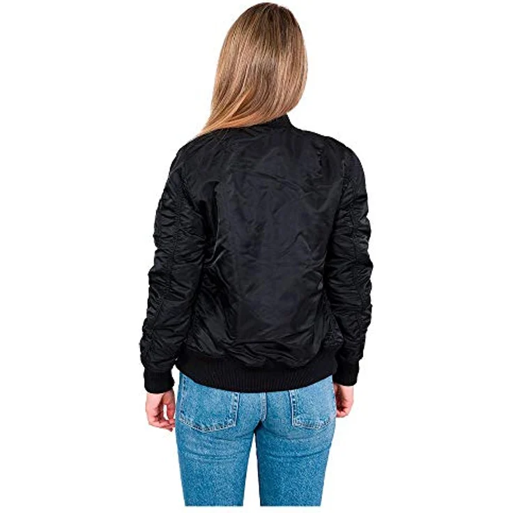 Alpha Industries Bomberjacke Alpha Industries Women - Bomber Jackets MA-1 VF 59 Wmn, Slim Fit, Flight-Nylon, RBF-Tag, schwarz – Bild 3