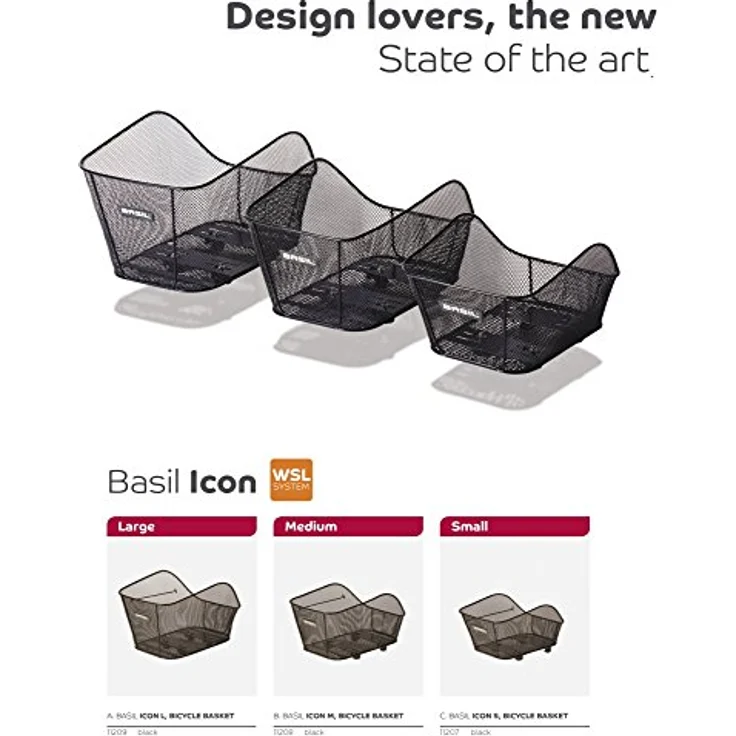 Basil Hinterradkorb Icon M schwarz L 40 x B 33 x H 25cm – Bild 2