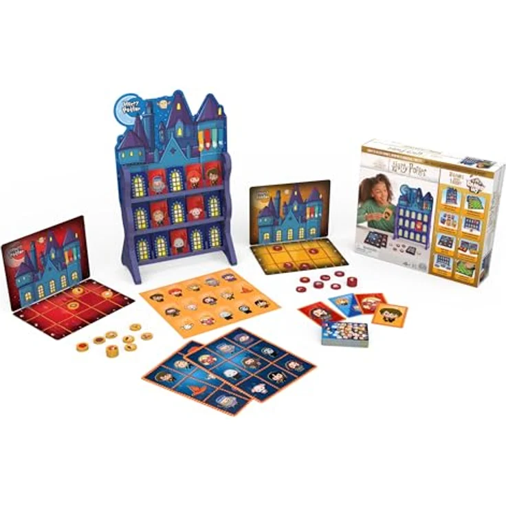 Spin Master Harry Potter Hogwarts Spielesammlung, 8 Brettspiele für 2-4 Spieler mit magischen Motiven und Klassikern – Bild 5