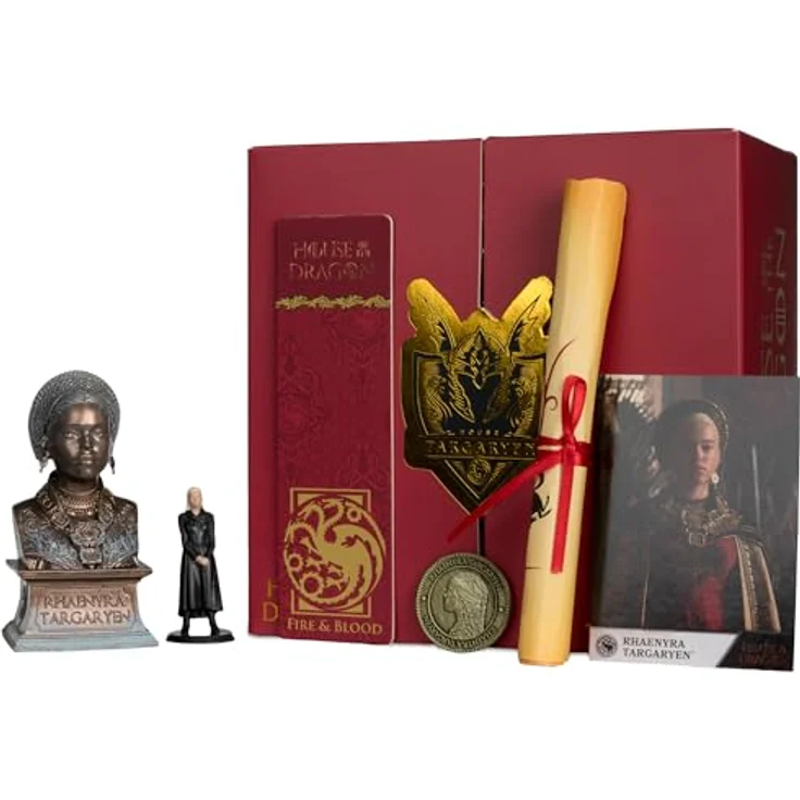 McFarlane Toys - House of The Dragon Rhaenyra Targaryen Collector Box, Sammelfiguren-Set mit Minifigur, Charakterbüste und mehr – Bild 1