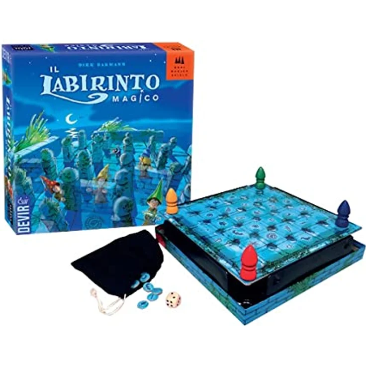 DEVIR Das Labyrinth Magico, Brettspiel für 2-4 Spieler, fördert strategisches Denken und Teamarbeit – Bild 2
