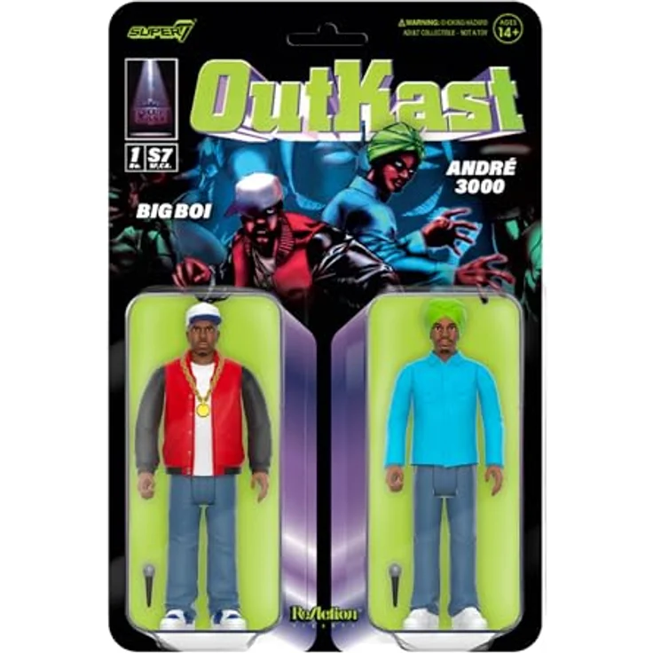 Super7 Outkast Toho ReAction Actionfigur Wave 01, 10 cm detailreiche Sammelfigur aus Kunststoff – Bild 1
