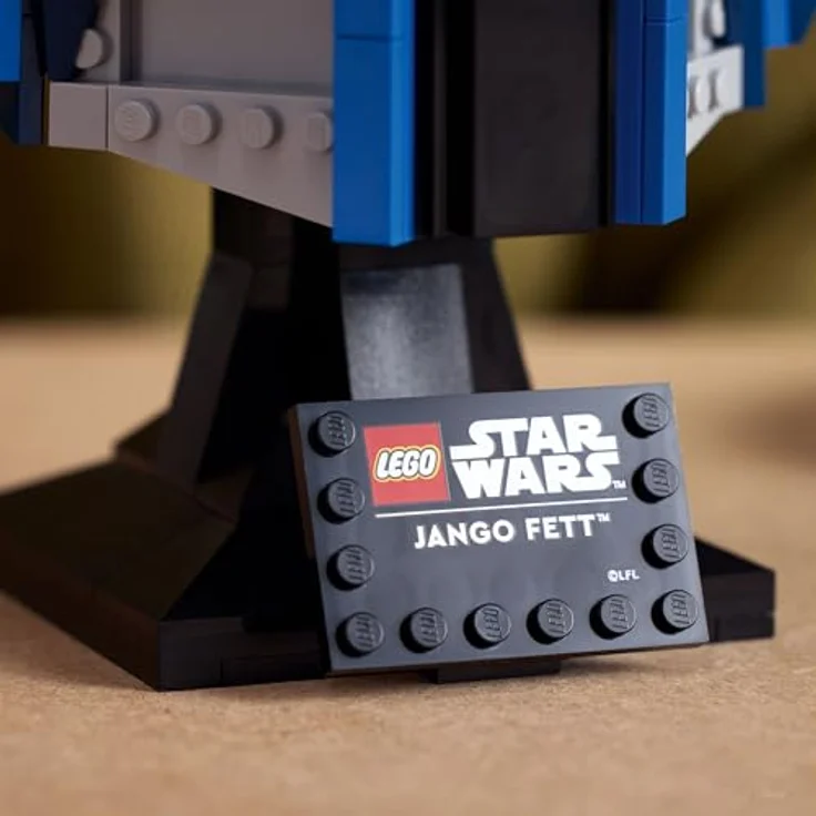 LEGO Star Wars™ 75408 Jango Fett Helm Bausatz, detailgetreu mit verstellbarer Antenne, 616 Teile, mehrfarbig – Bild 5