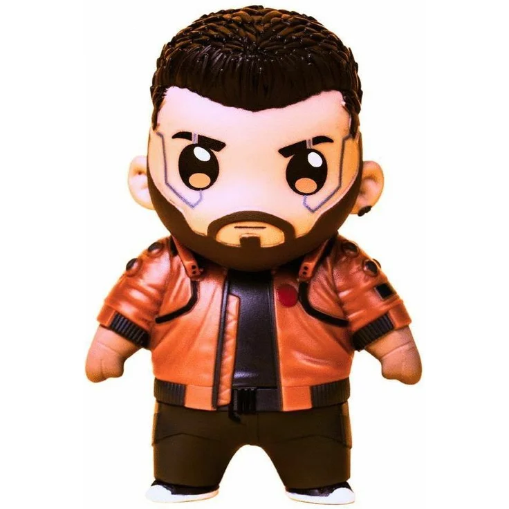 Good Loot Hanging Figurine Cyberpunk 2077 - V-Male, detailreiche Sammelfigur in Fensterbox, nicht für Kinder unter 3 Jahren geeignet