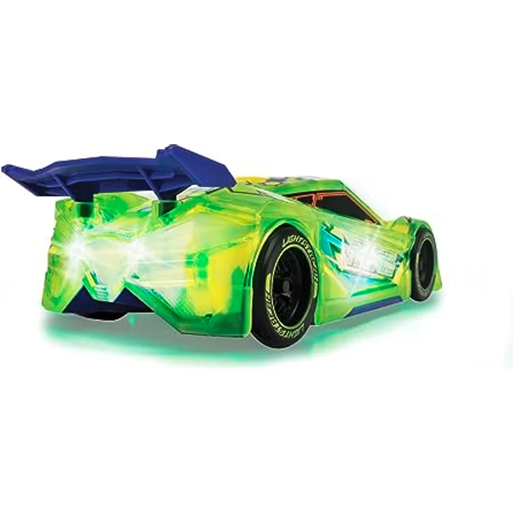 Aquaplay Dickie Toys Speed Tronic, Spielzeugfahrzeug mit Reibungsmotor, Musik und Lichteffekten, gelb, 20 cm, für Kinder ab 3 Jahren – Bild 5