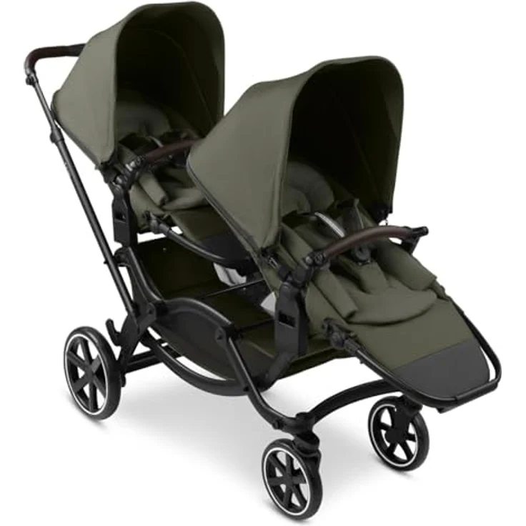 ABC Design Geschwisterwagen Zoom 2, Flexibel kombinierbar, Avocado – Bild 2