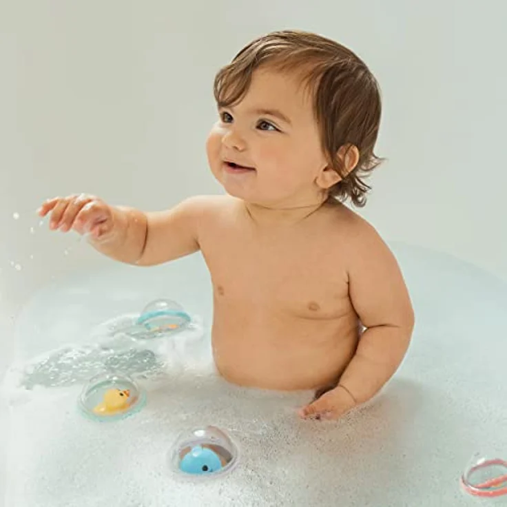 Munchkin Schwimmende Seifenblasen Badespielzeug, 4er-Pack, Modell Sortiert – Bild 5