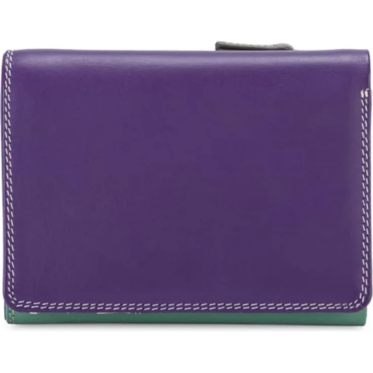 Mywalit Medium Tri-fold Geldbörse, 100% Leder, lila, 12 cm x 8 cm x 3 cm