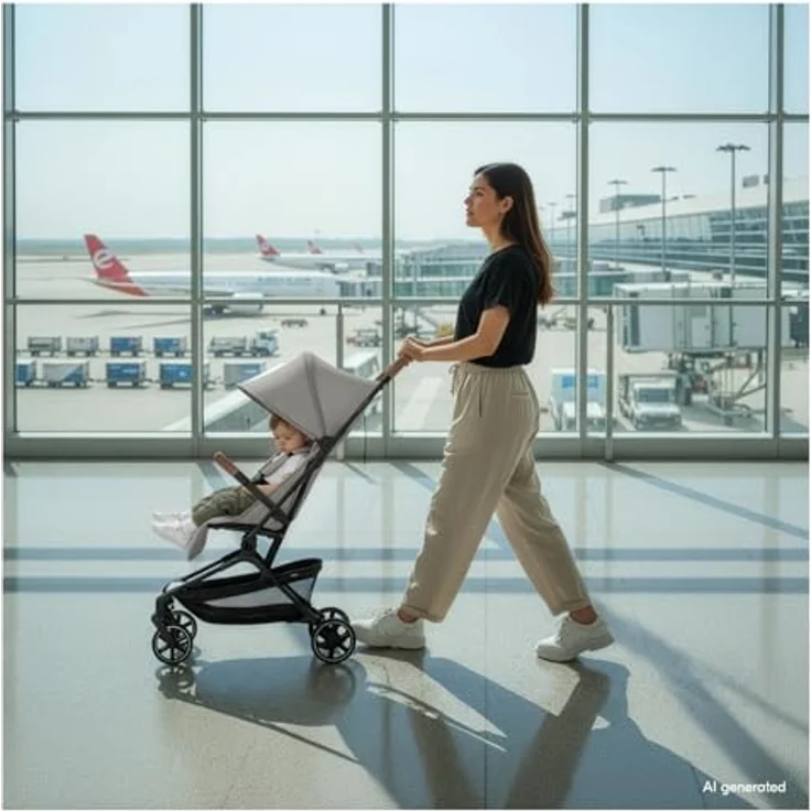 Hauck Reisebuggy Lite N Care, ultraleichtes Carbon-Gestell, Dark Anthracite, IATA-kompatibel, inkl. Gratis Mobilitätsgarantie – Bild 10