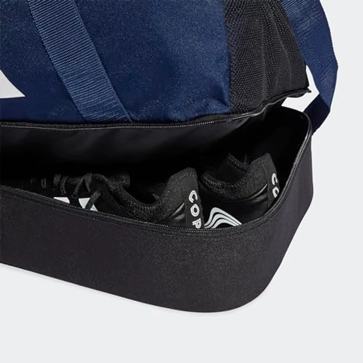 adidas Performance Sporttasche TIRO L DU S BC, Fußballausrüstung, strapazierfähiges Hartschalen-Bodenfach, blau – Bild 4