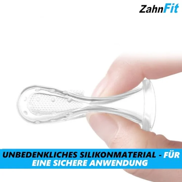 MAVURA ZahnFit Baby Zahnbürste Fingerzahnbürste, 3er Set Zahnpflege für Babys 4-24 Monate, BPA-freies Silikon, Zahnfleischmassage und Reinigungssystem – Bild 3